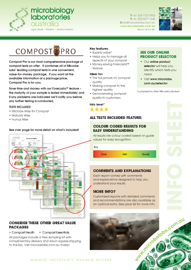 Compost Pro - with Sampling Kit - Microbiology Laboratories Australia